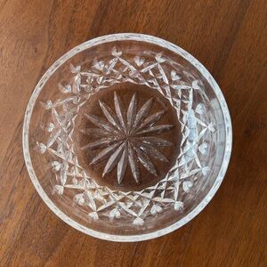 Waterford Clear Crystal Bowl with Starburst Design